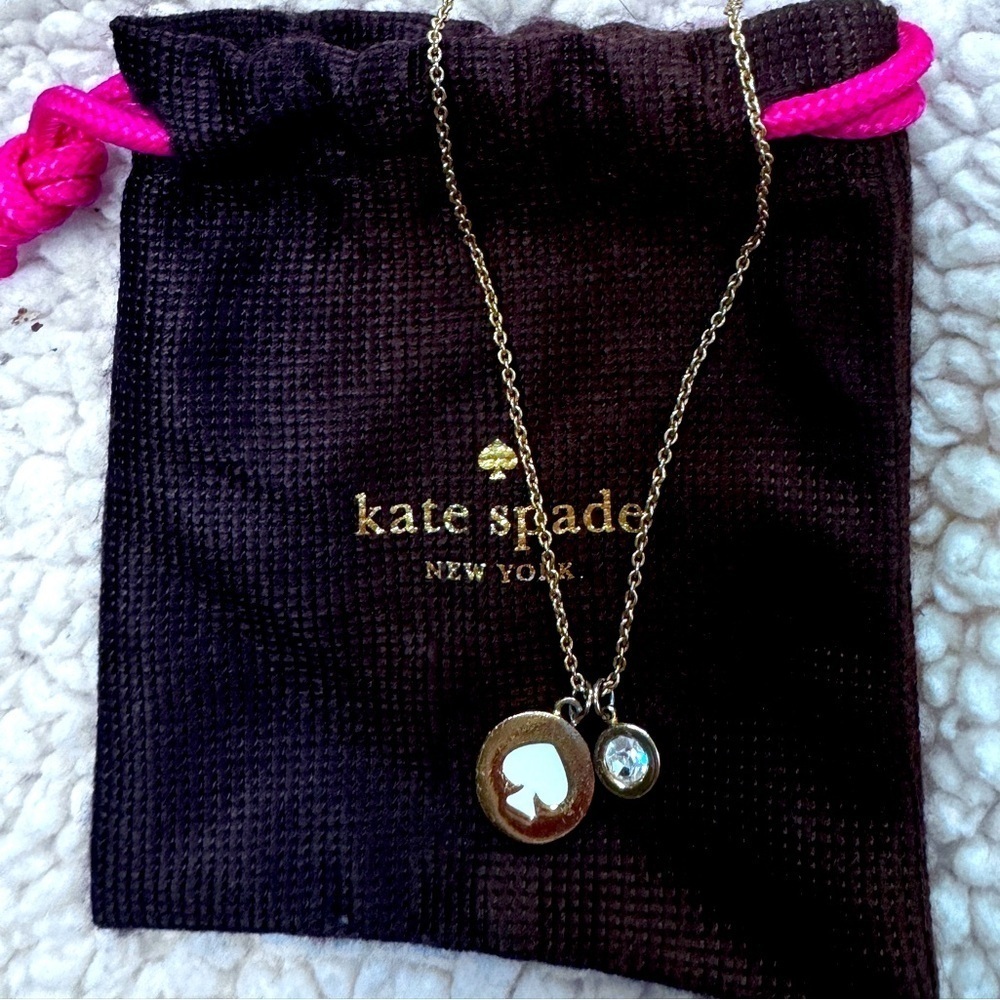 Kate Spade Gold Plated Necklace “Spot the Spade”